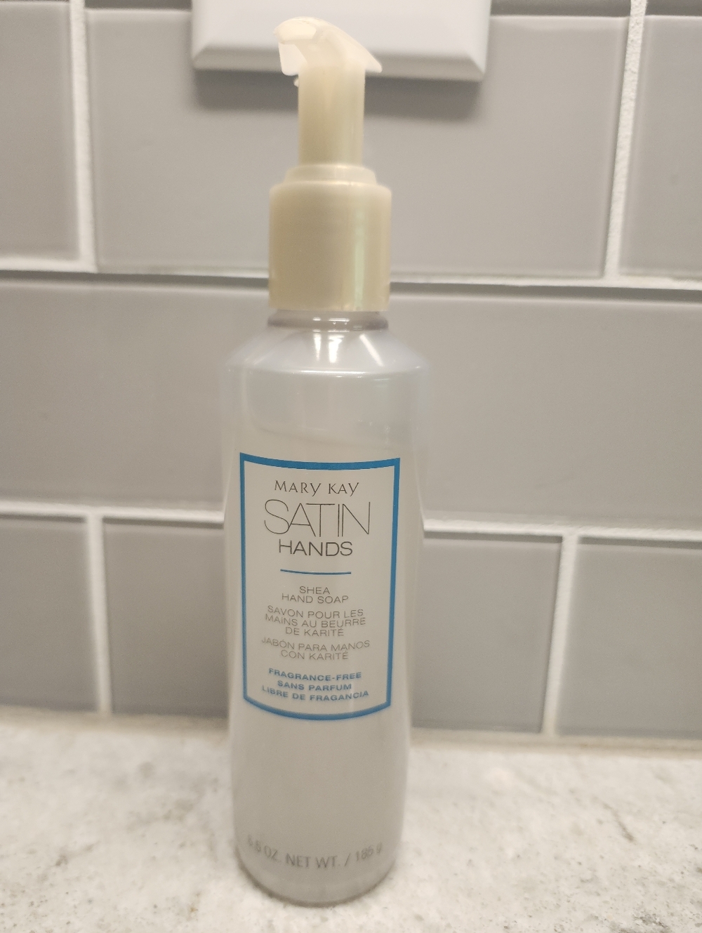Mary Kay Satin Hands Shea Hand Soap  Cream New with Gift Wrap 6.5oz
